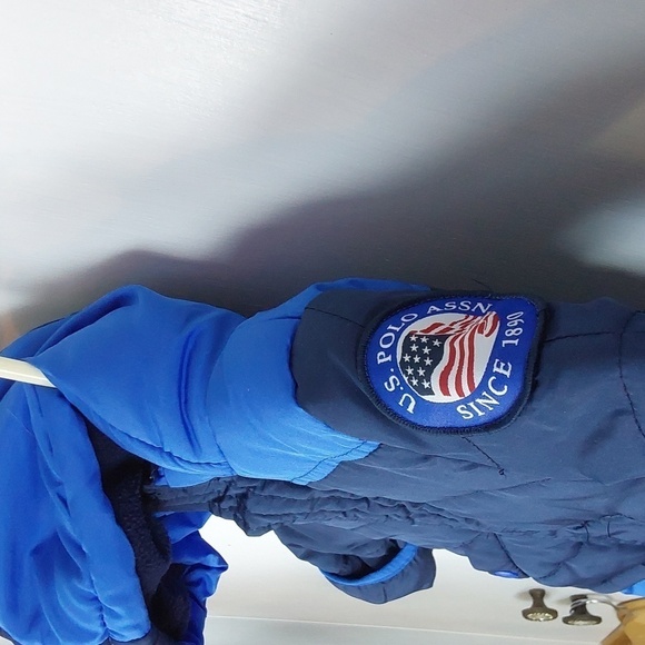 U.S POLO Assn Blue SnowSuit  Logo Designer Baby Sz.6/9 Months - Picture 2 of 8